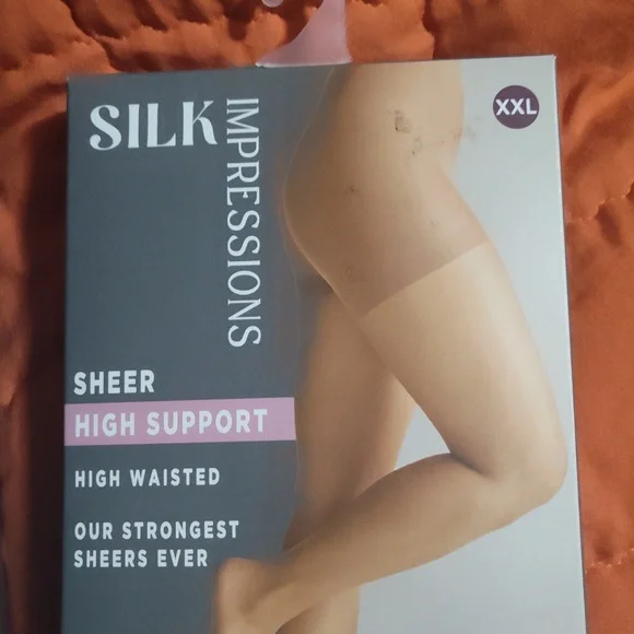 Impressions Sheer High Support Tights - Cocoa - Picture 3 of 7